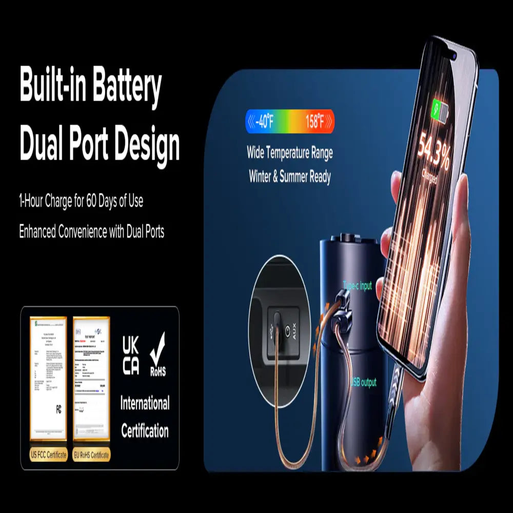 Automatic Ultrasonic Car Freshener with Dual USB Charging
