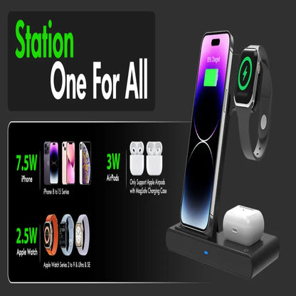 All-in-One Fast Charging Station for Apple Devices