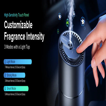 Automatic Ultrasonic Car Freshener with Dual USB Charging