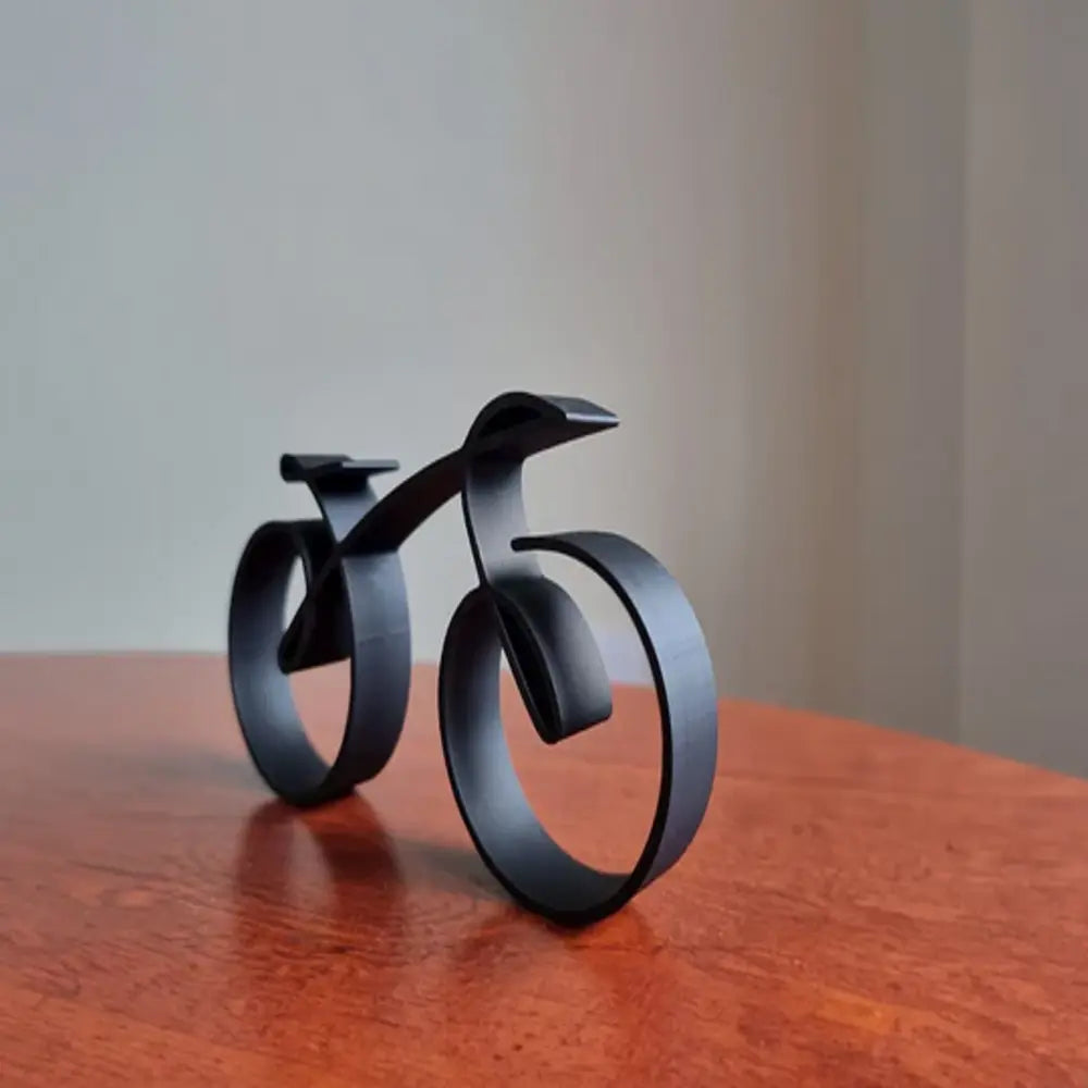 Sleek Bicycle Art Piece - Wire Frame in Elegant Black