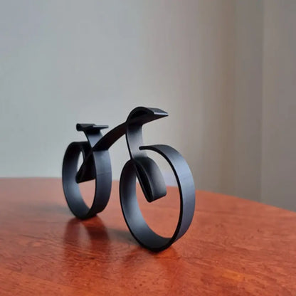 Sleek Bicycle Art Piece - Wire Frame in Elegant Black