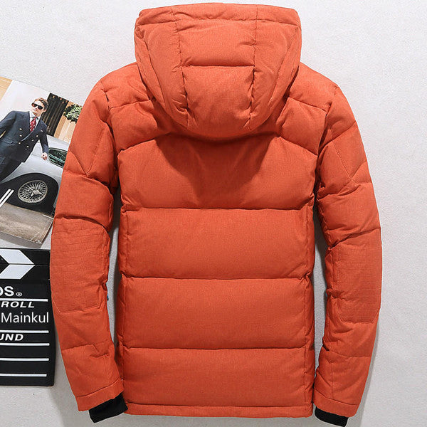 Thermal Jacket with Detachable Hood and Sleek Design