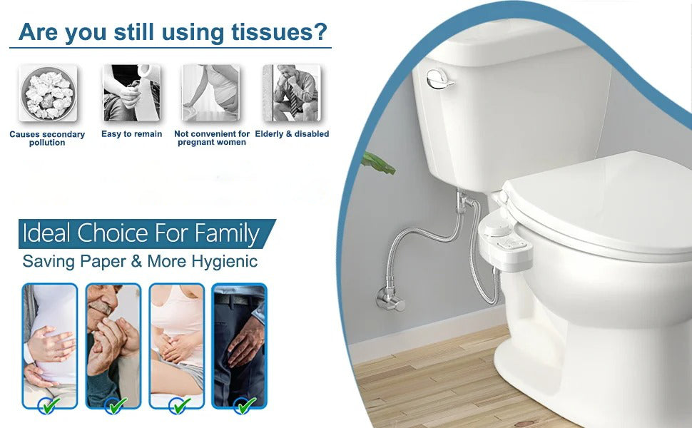 Ultimate Bidet Upgrade with Dual Nozzles & Custom Water Control