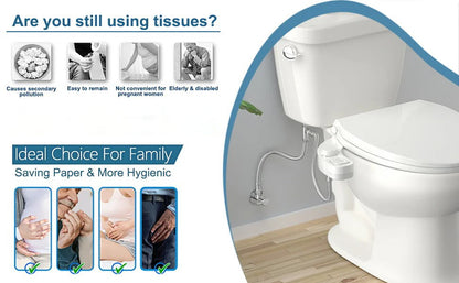 Ultimate Bidet Upgrade with Dual Nozzles & Custom Water Control
