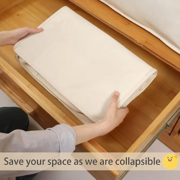 Space-Saving Compression Bag with Zipper and Water-Resistant Fabric