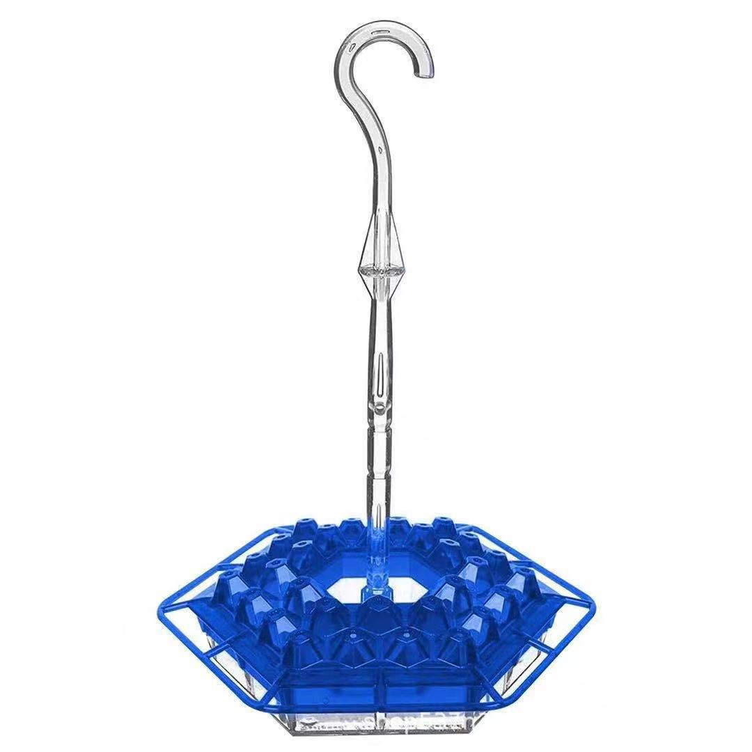 Attractive Hummingbird Feeder with Bee-Guard Ports and 30 Access Points
