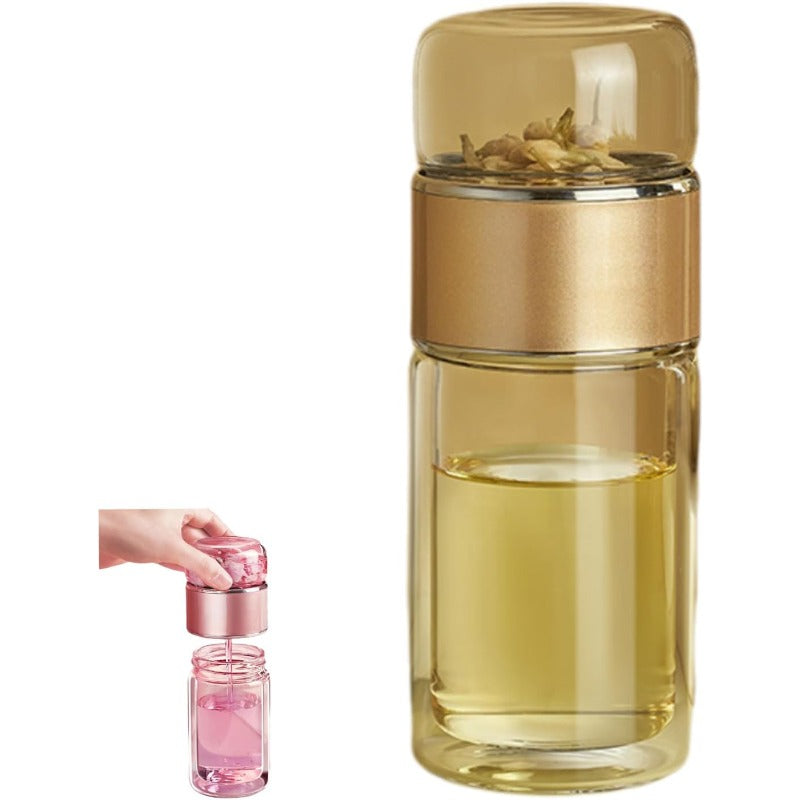 Premium Tea Infusion Bottle with Smart Separation Mechanism