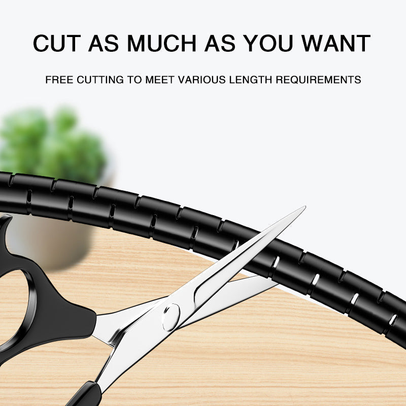 Flexible Cable Management Sleeve with Quick-Guide Tool, 2 Meters