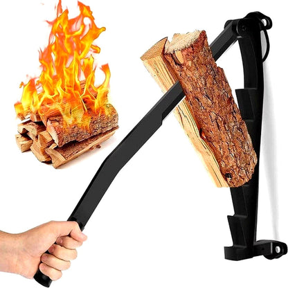 Effortless Wall-Mounted Wood Splitter with Durable Steel Blade