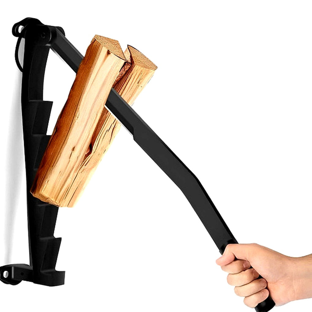Effortless Wall-Mounted Wood Splitter with Durable Steel Blade
