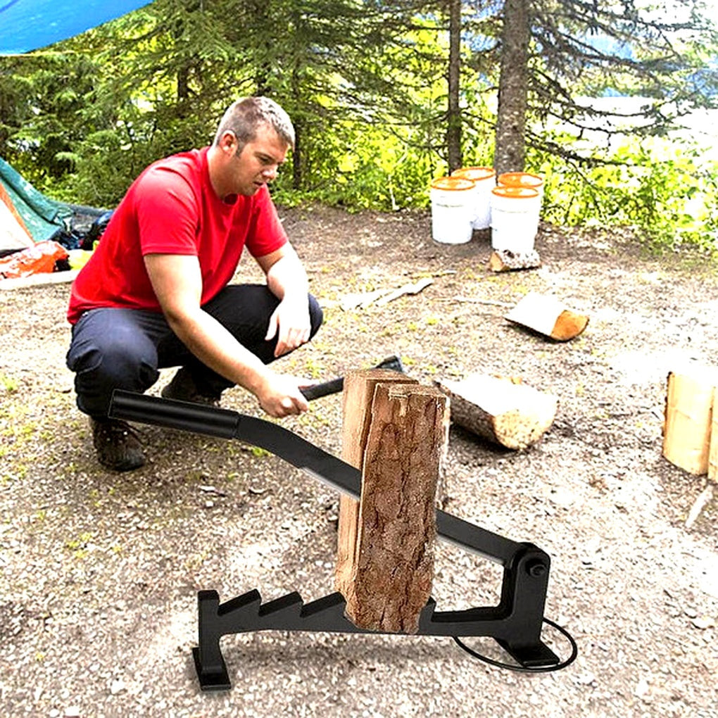 Effortless Wall-Mounted Wood Splitter with Durable Steel Blade