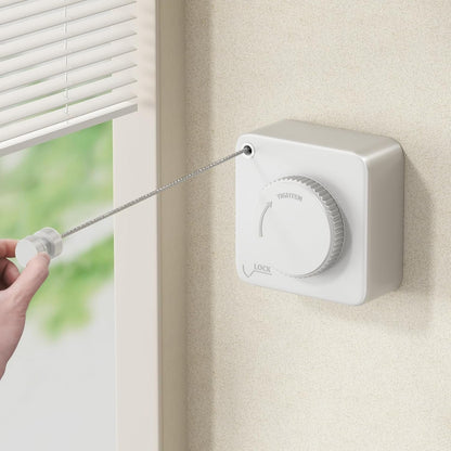 Wall-Mounted Clothesline with Retractable Design and Anti-Sag Feature