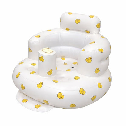 Baby Inflatable Seat Featuring Integrated Air Pump