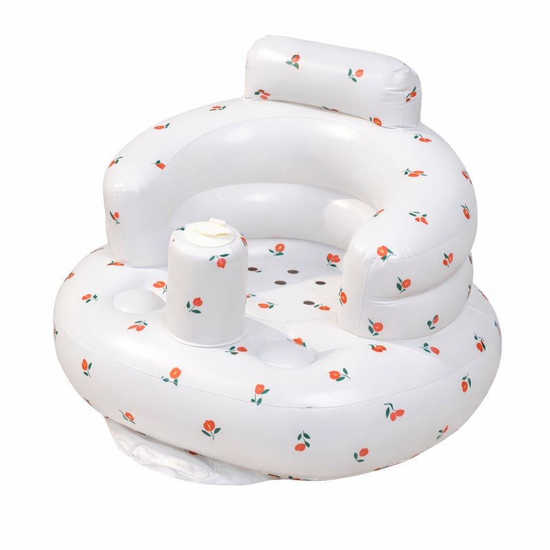 Baby Inflatable Seat Featuring Integrated Air Pump