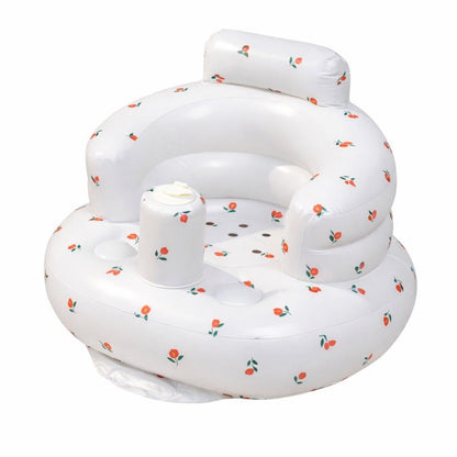 Baby Inflatable Seat Featuring Integrated Air Pump