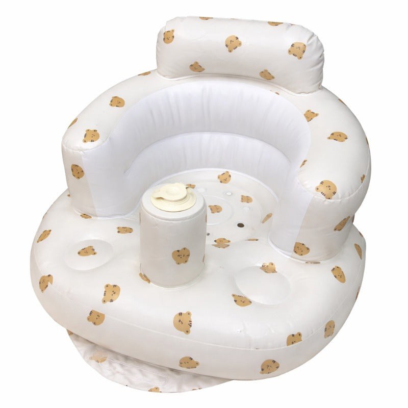 Baby Inflatable Seat Featuring Integrated Air Pump
