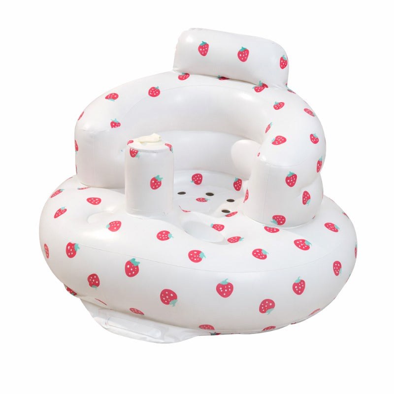 Baby Inflatable Seat Featuring Integrated Air Pump