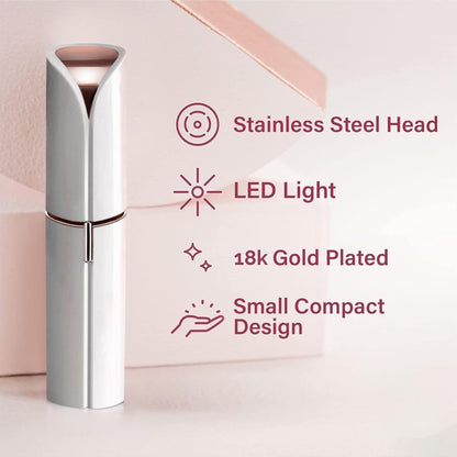 Cordless Precision Facial Hair Trimmer with Gentle Blade Technology
