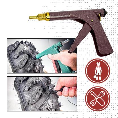 Tubeless Tire Repair Kit with Automatic Mushroom Plug Tool for Vehicles