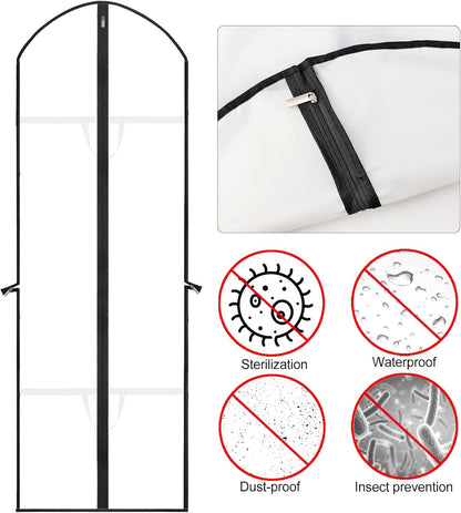 71-Inch Protective Garment Cover with Full-Zip and Dual Handles