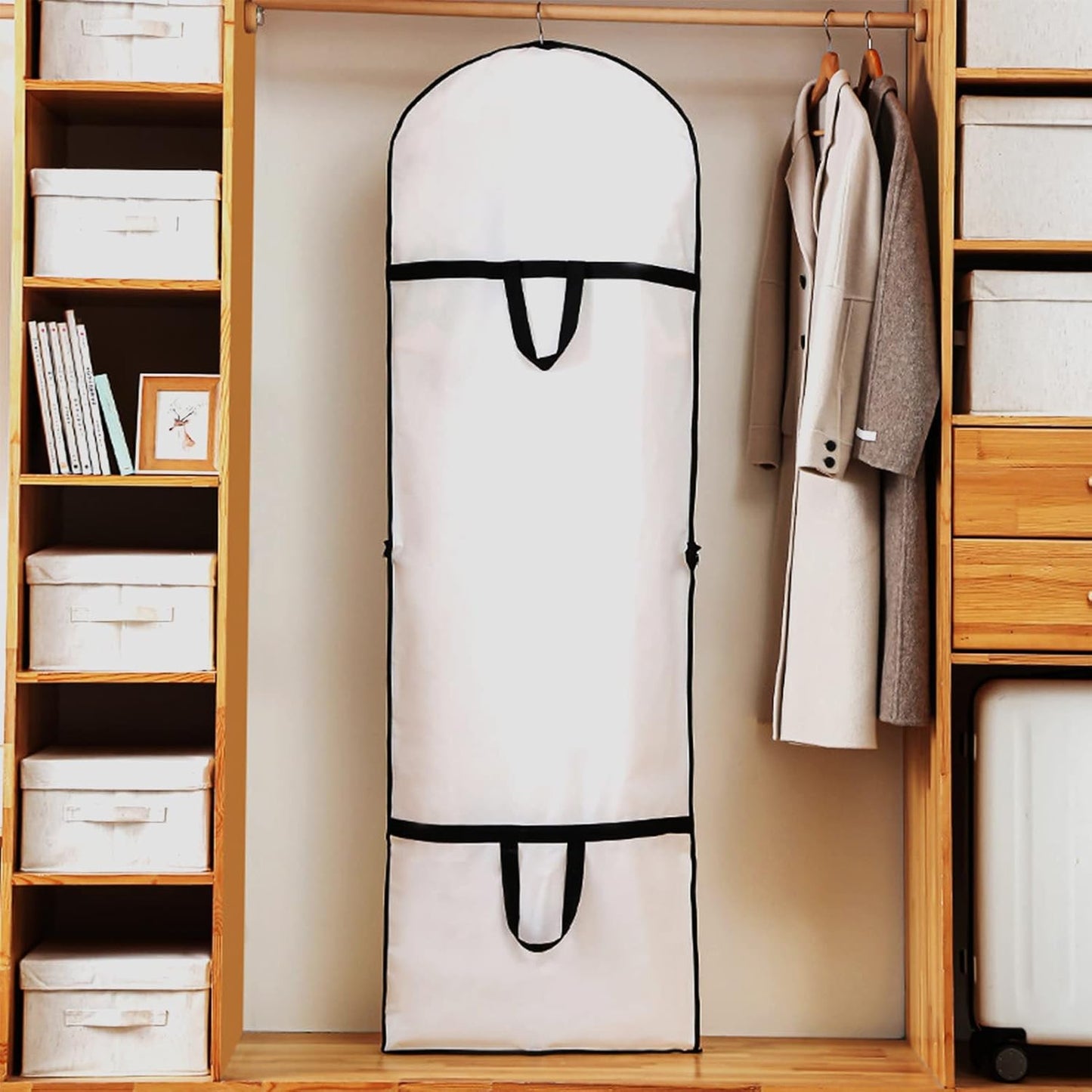 71-Inch Protective Garment Cover with Full-Zip and Dual Handles