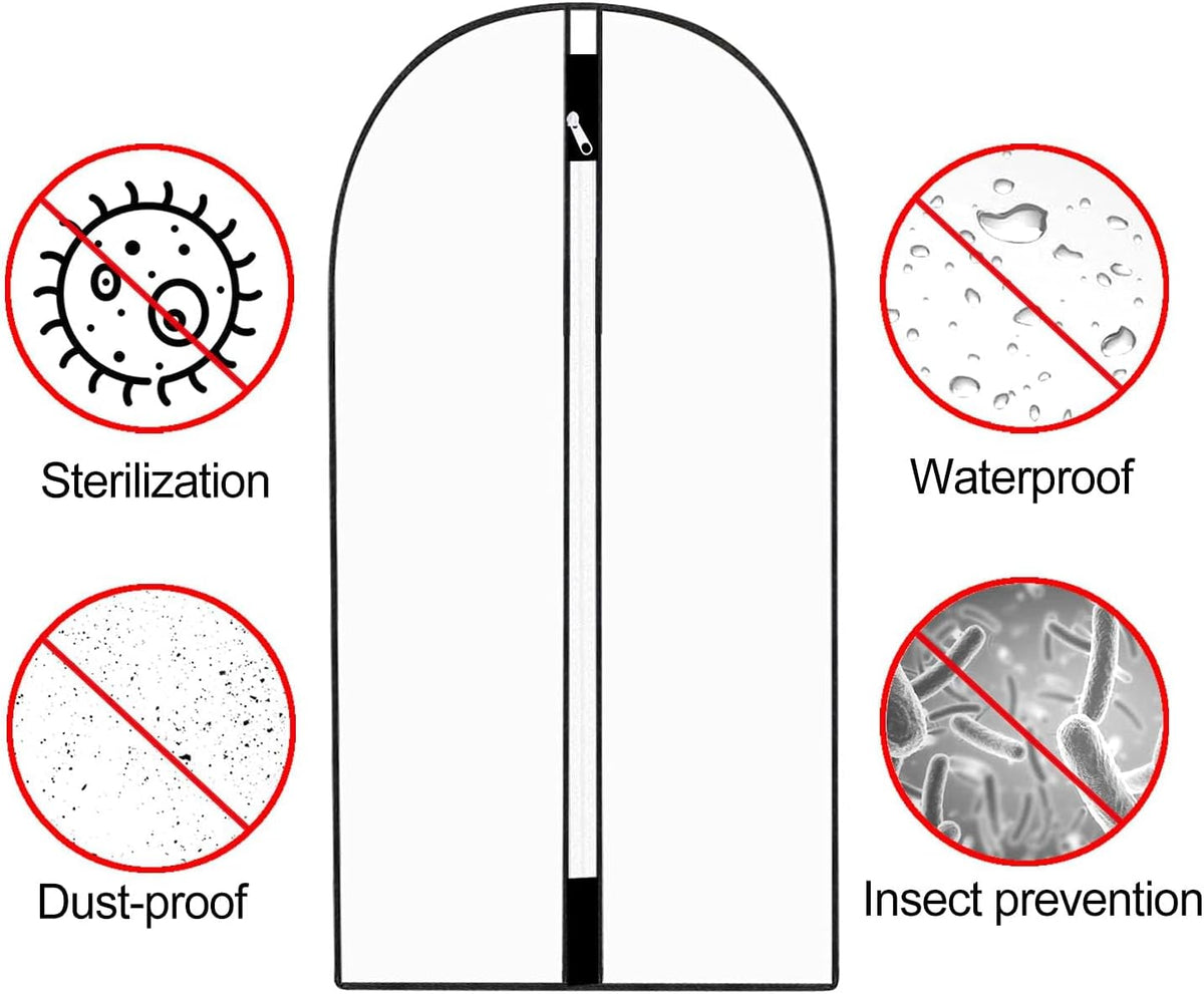 71-Inch Protective Garment Cover with Full-Zip and Dual Handles