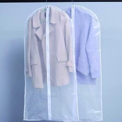 Transparent Clothing Protection Bags with Full Zipper - Set of 5