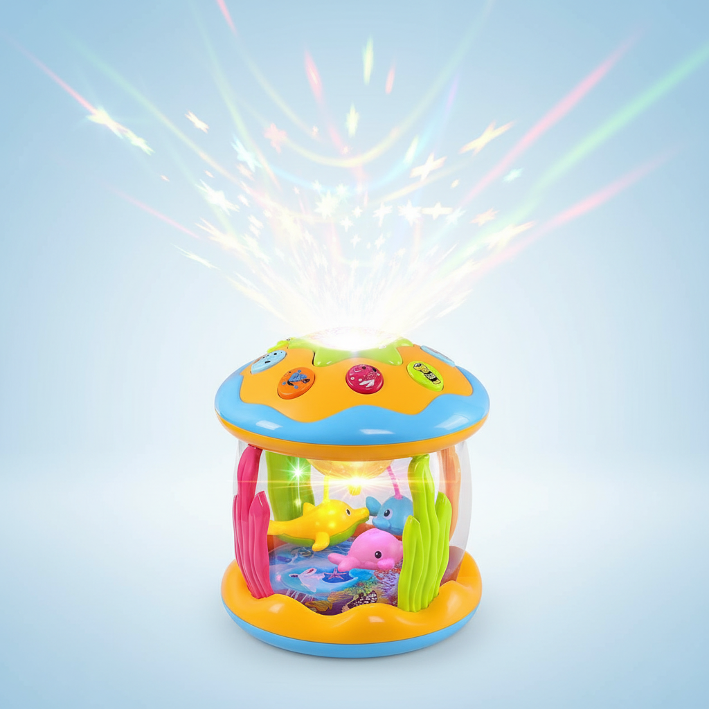 Ocean Projection Night Light with Music Function