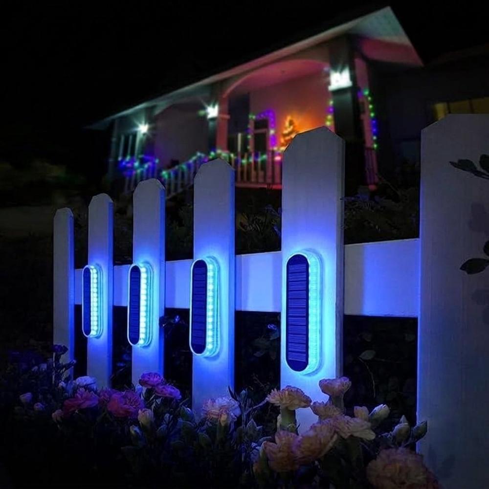 4-Pack of Waterproof Outdoor LED Step Lights with Solar Power
