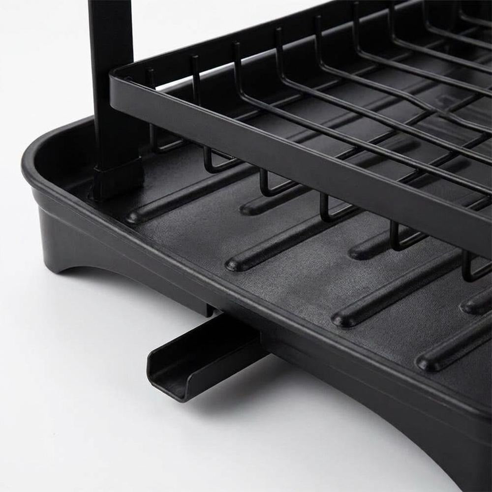 Dish Drying Rack with Drip Tray - Two-Tier Design