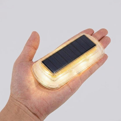 4-Pack of Waterproof Outdoor LED Step Lights with Solar Power