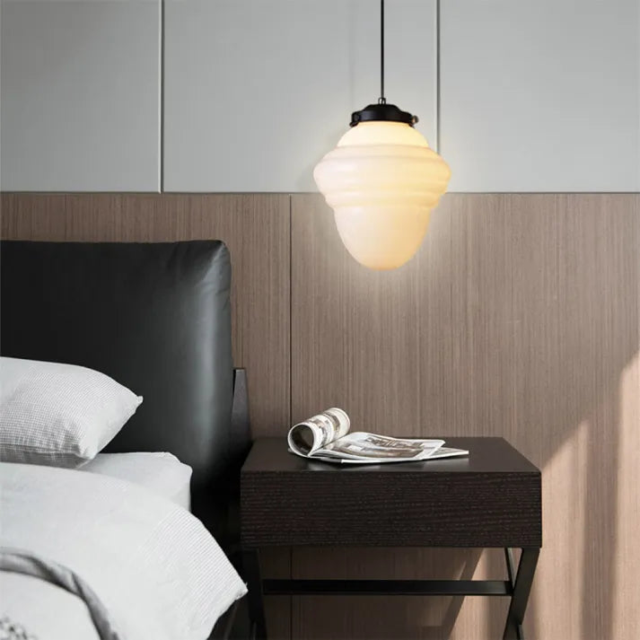 Geometric Pendant Light in Mid-Century Art Deco Style