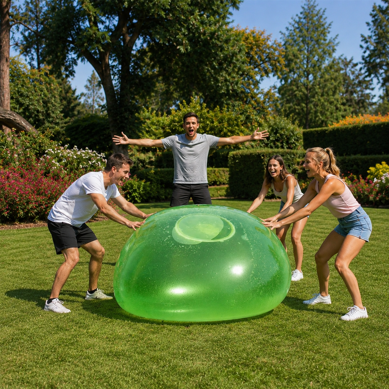 Self-Sealing Inflatable Bubble Ball – Durable Toy for Family Enjoyment