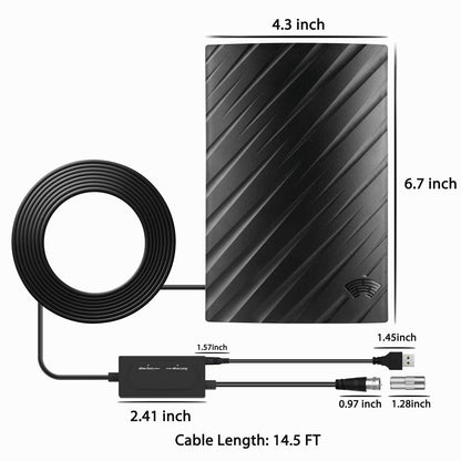 Digital Indoor Antenna – 600 Mile Range with 4K Capability