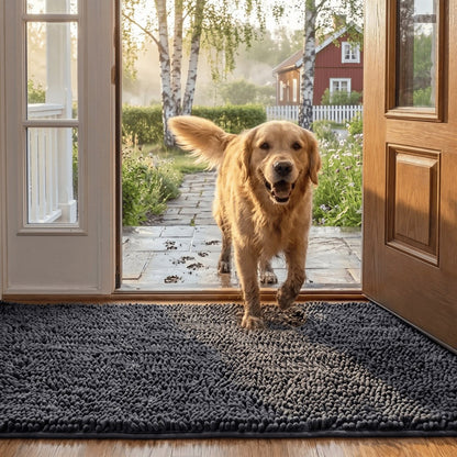 Chenille Entrance Mat – Highly Absorbent Hallway Rug
