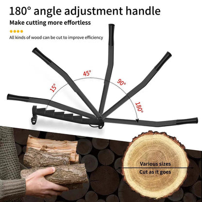 Wall-Mounted Steel Wood Splitting Tool for Effortless Chopping