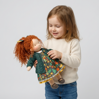 Cherished Companion Doll with Soft Cotton and Wool Fill