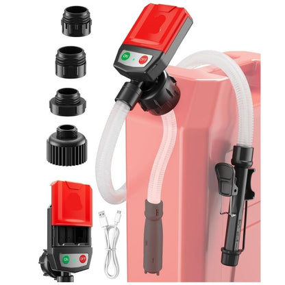 Effortless Liquid Transfer Pump with Battery Power & Adapters