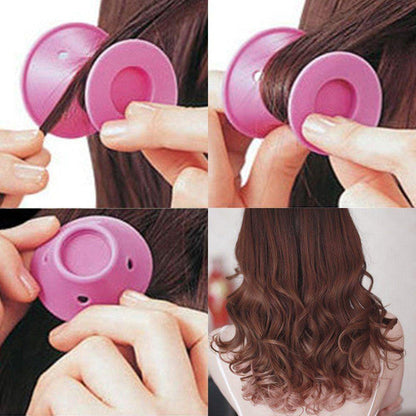 Gentle Wave Makers: Heat-Free Silicone Curlers, Set of 10