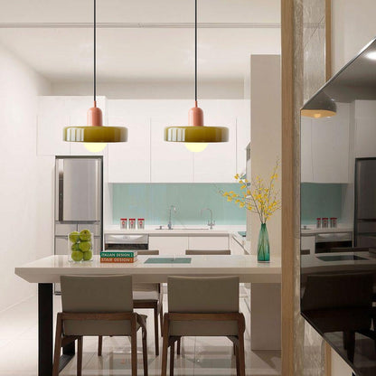 Two-Tone Pendant Light in Coastal Transitional Design