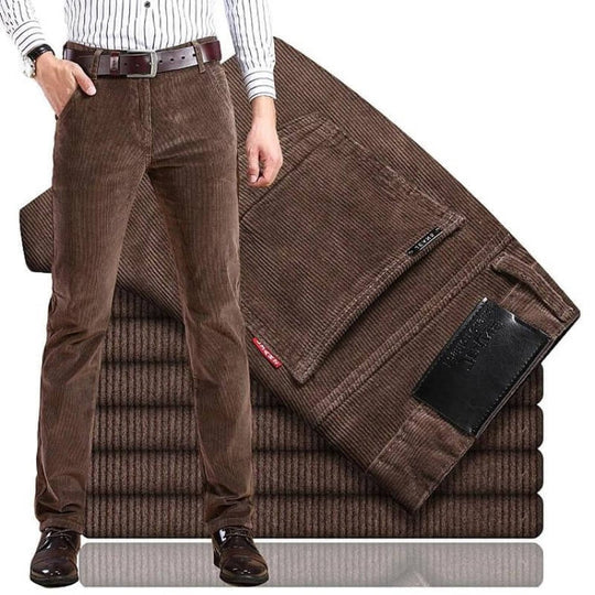 Men's Stretchable Cotton Corduroy Pants for Everyday Comfort