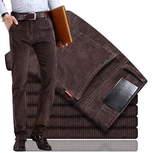 Men's Stretchable Cotton Corduroy Pants for Everyday Comfort