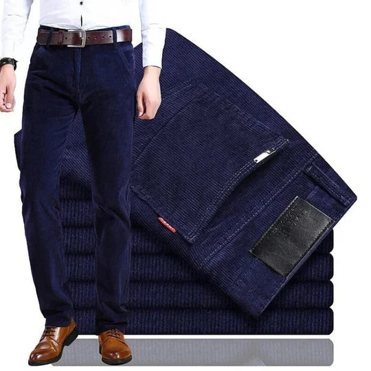 Men's Stretchable Cotton Corduroy Pants for Everyday Comfort