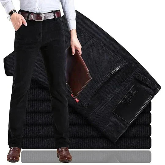 Men's Stretchable Cotton Corduroy Pants for Everyday Comfort