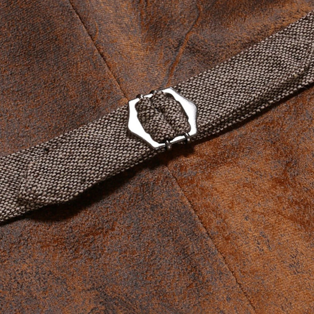Versatile Sleeveless Layering Vest with Button Detail