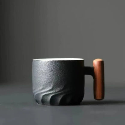 Elegant Espresso Mug with Cool-Touch Handle, 80ml