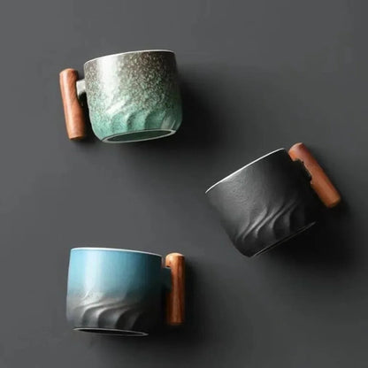 Elegant Espresso Mug with Cool-Touch Handle, 80ml