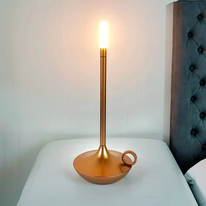 Rechargeable 35 cm Touch Dimming Aluminum Table Lamp with Warm 3000K LED Light
