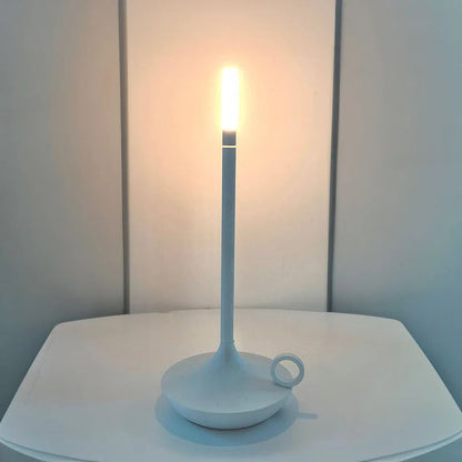 Rechargeable 35 cm Touch Dimming Aluminum Table Lamp with Warm 3000K LED Light