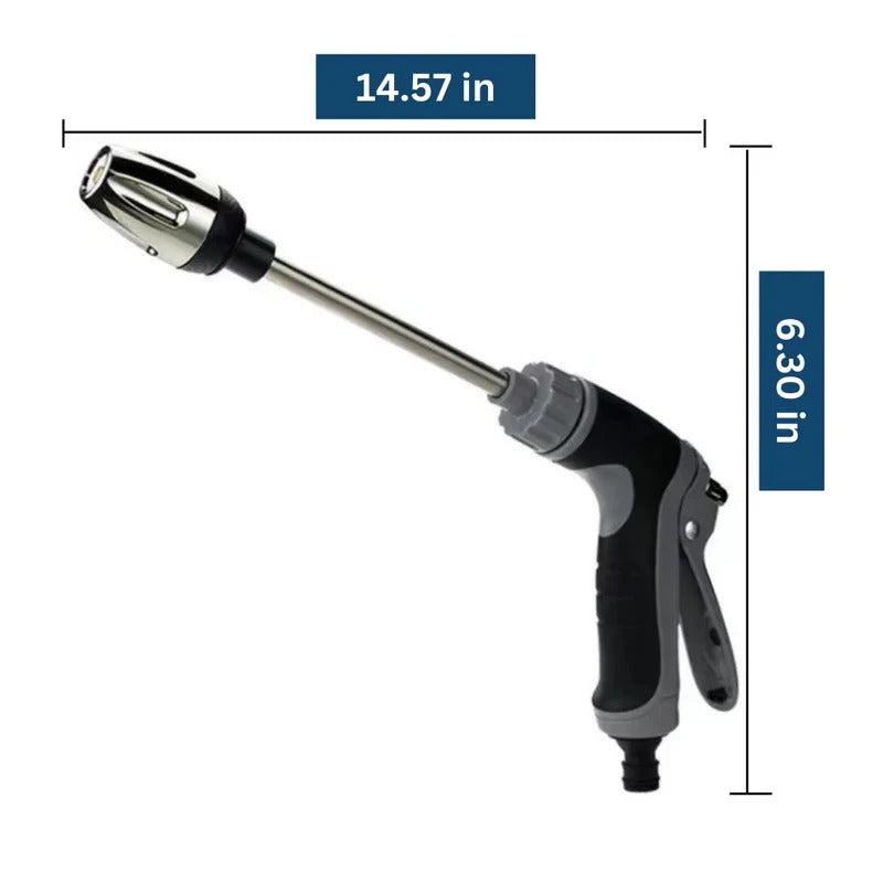 Powerful Garden Hose Attachment with Rotating Dual Nozzles